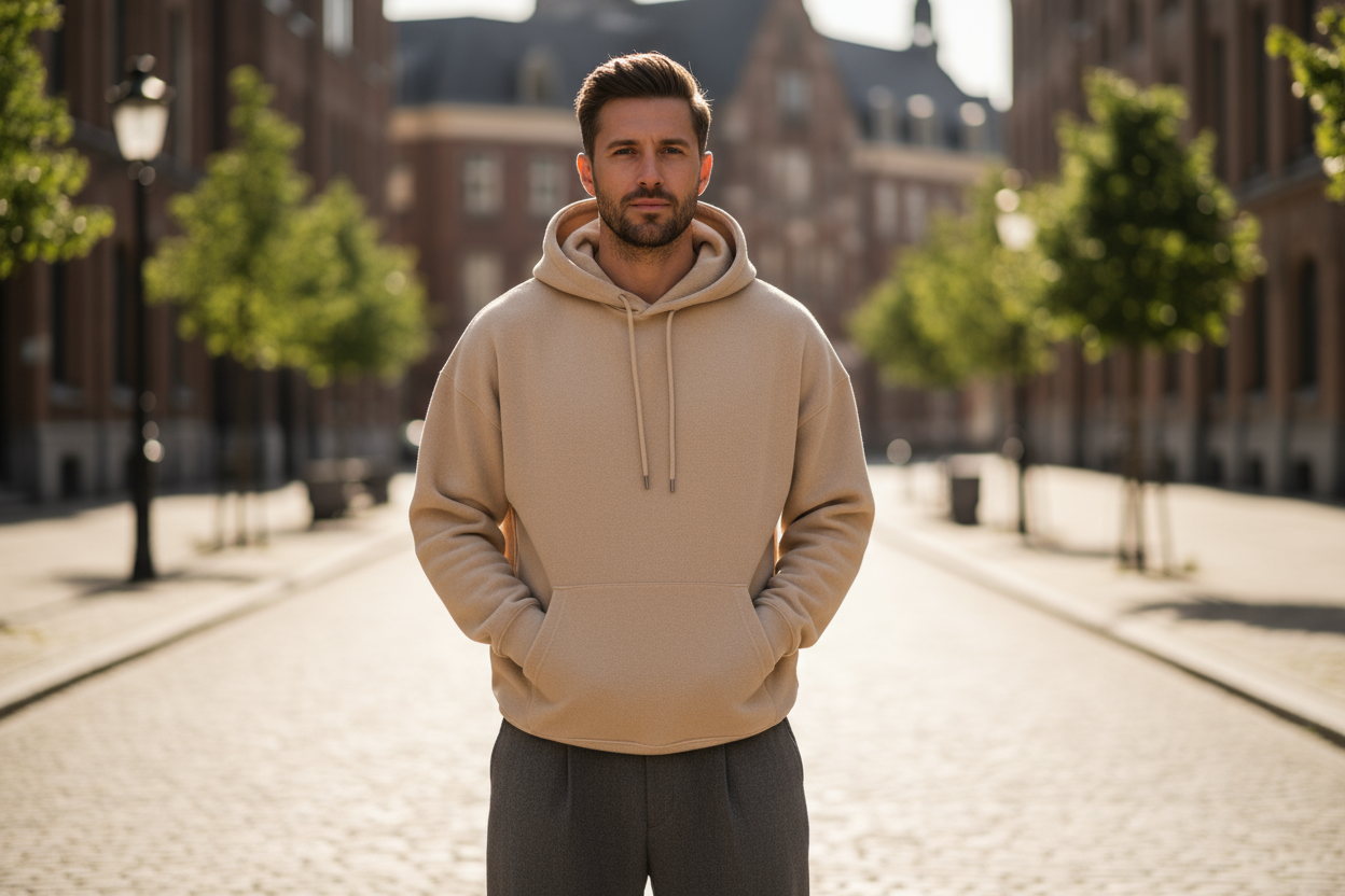 Sand Beige Hoodie