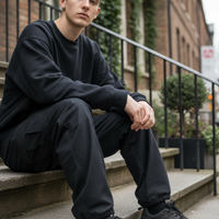 Black Oversized Sweatshirt