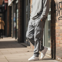 Grey Cargo Pants