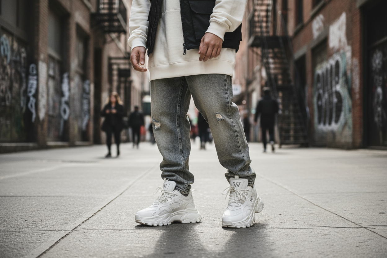 White Chunky Sneakers