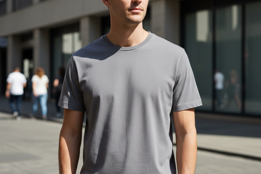 Navy Blue Minimal Plain Tee
