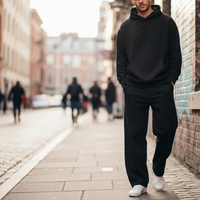 Black Wide-Leg Joggers