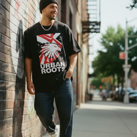 Black Oversized Graphic Tee