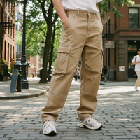 Beige Cargo Pants