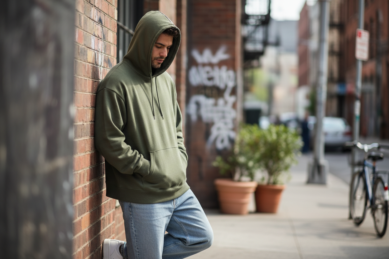Olive Green Hoodie